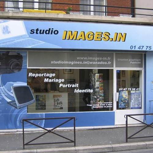 Habillage de façade de magasin Studio Images.in