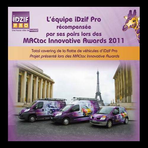 iDzif Pro reçoit la mention spéciale aux MACtac Innovative Awards 2011 iDzif Pro reçoit la mention spéciale aux MACtac Innovative Awards 2011