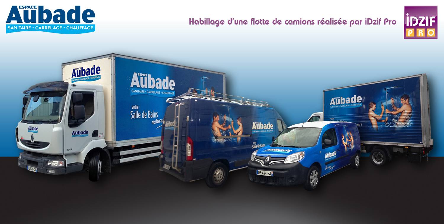 Habillage flotte de vehicules Habillage flotte de vehicules