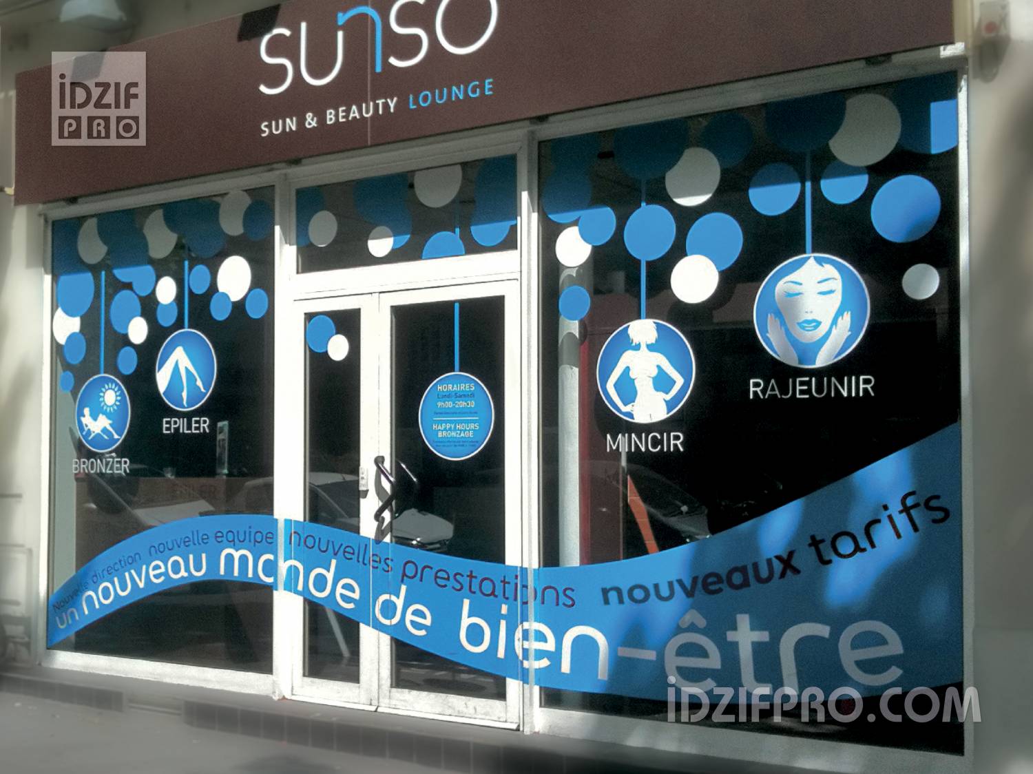  COMMUNICATION SUR VITRINE ENSEIGNE