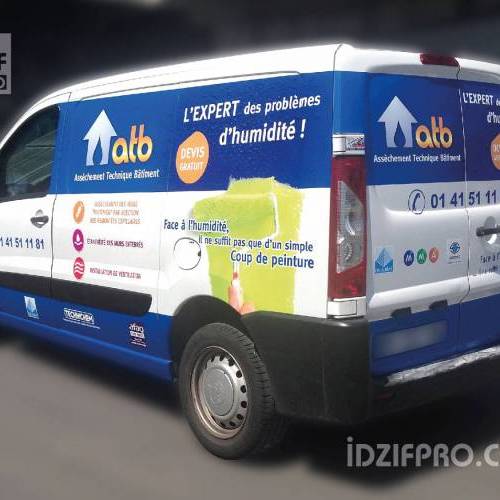  CAMIONETTE FLOCAGE PUBLICITAIRE ADHESIF