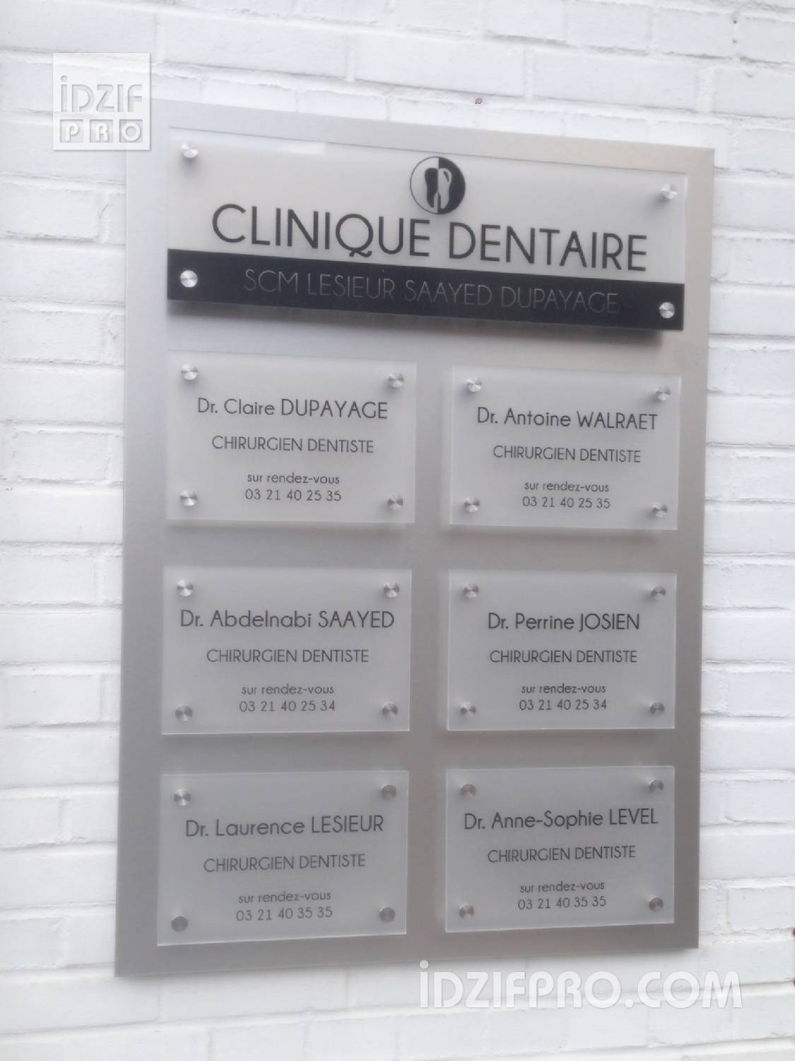  ENSEMBLE DE PLAQUES PROFESSIONNELLES