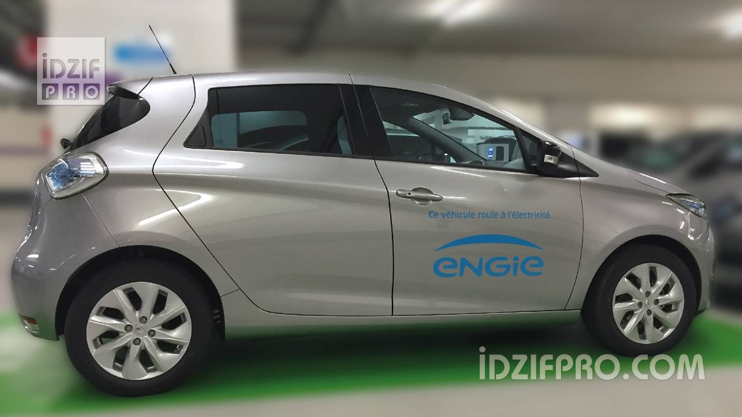 marquage voiture electrique ENGIE iDzifPro marquage voiture electrique ENGIE iDzifPro