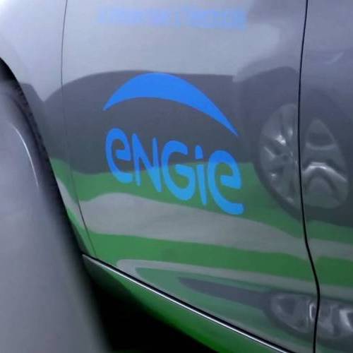  logo portiere voiture marquage adhesif ENGIE iDzifPro