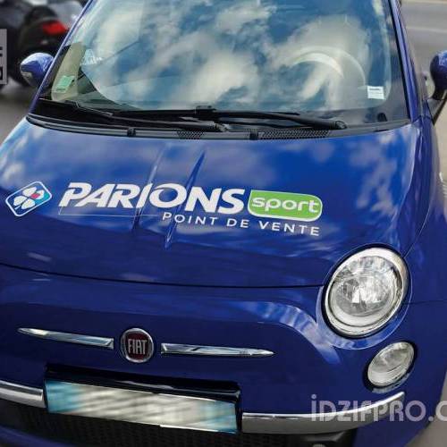  marquage publicitaire sur fiat 500