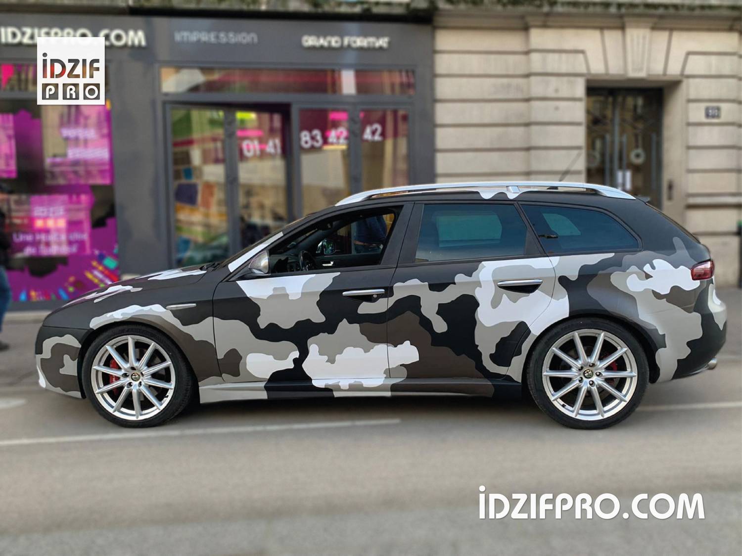  wrapping camo sur alfo romeo