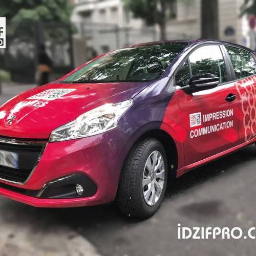  Total covering sur vehicule commercial peugeot 208