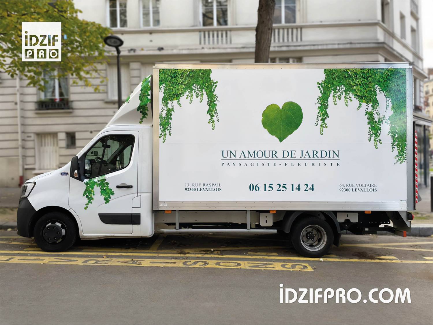  marquage publicitaire camion