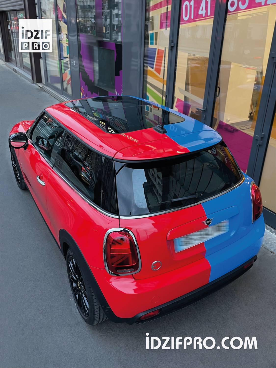  wrapping bi couleur mini cooper