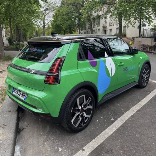  Marquage adhesif sur renault super 5 electrique