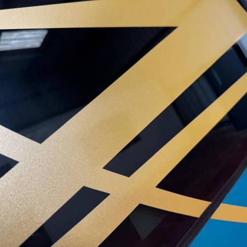  Marquage adhesif Or paillete sur autocar Vanhool TDX27