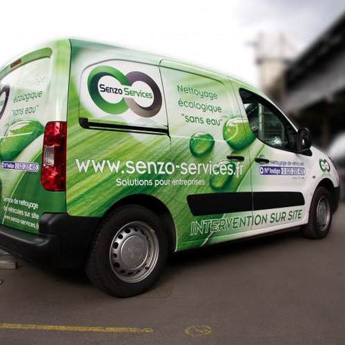 Création d'une identité visuelle forte pour les véhicules de la société Senzo Services