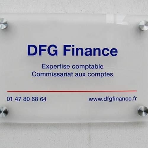 Plaque professionnelle plexiglass