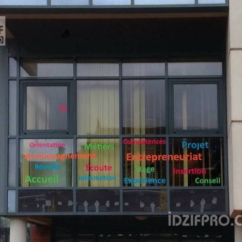 Habillage de vitres pour l'université de l'Artois