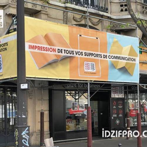 Bâche imprimée pour échafaudage Bâche imprimée pour échafaudage