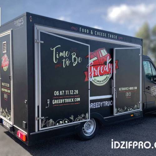 Marquage adhésif sur food truck