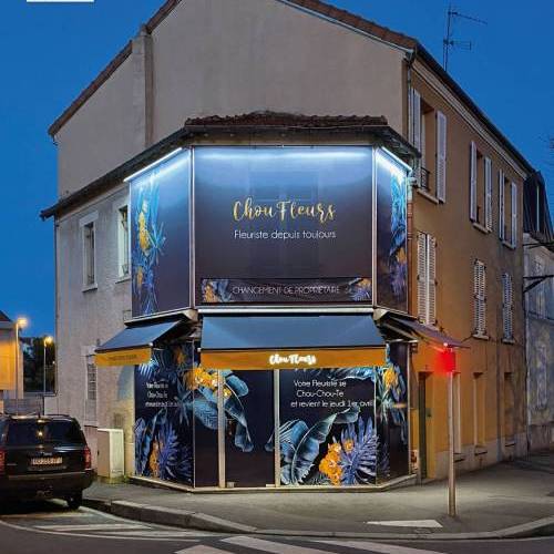 Toile tendue et store lumineux Toile tendue et store lumineux