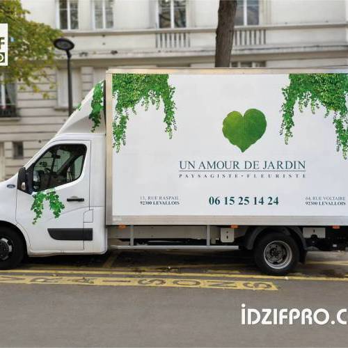 Marquage publicitaire camion