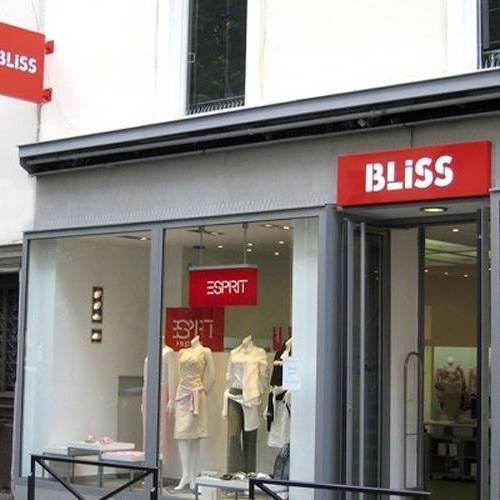 Caissons lumineux de boutique Bliss